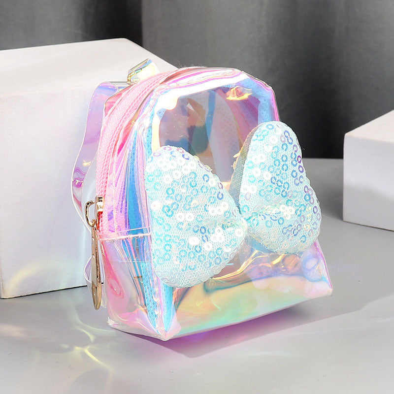 Wholesale Bow Knot Coin Purse PVC Keychains